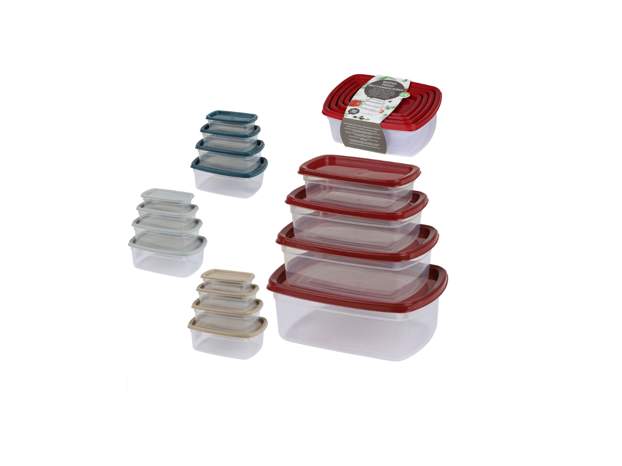 Kitchen Plus Rectangular Fridge Box | 4Pcs