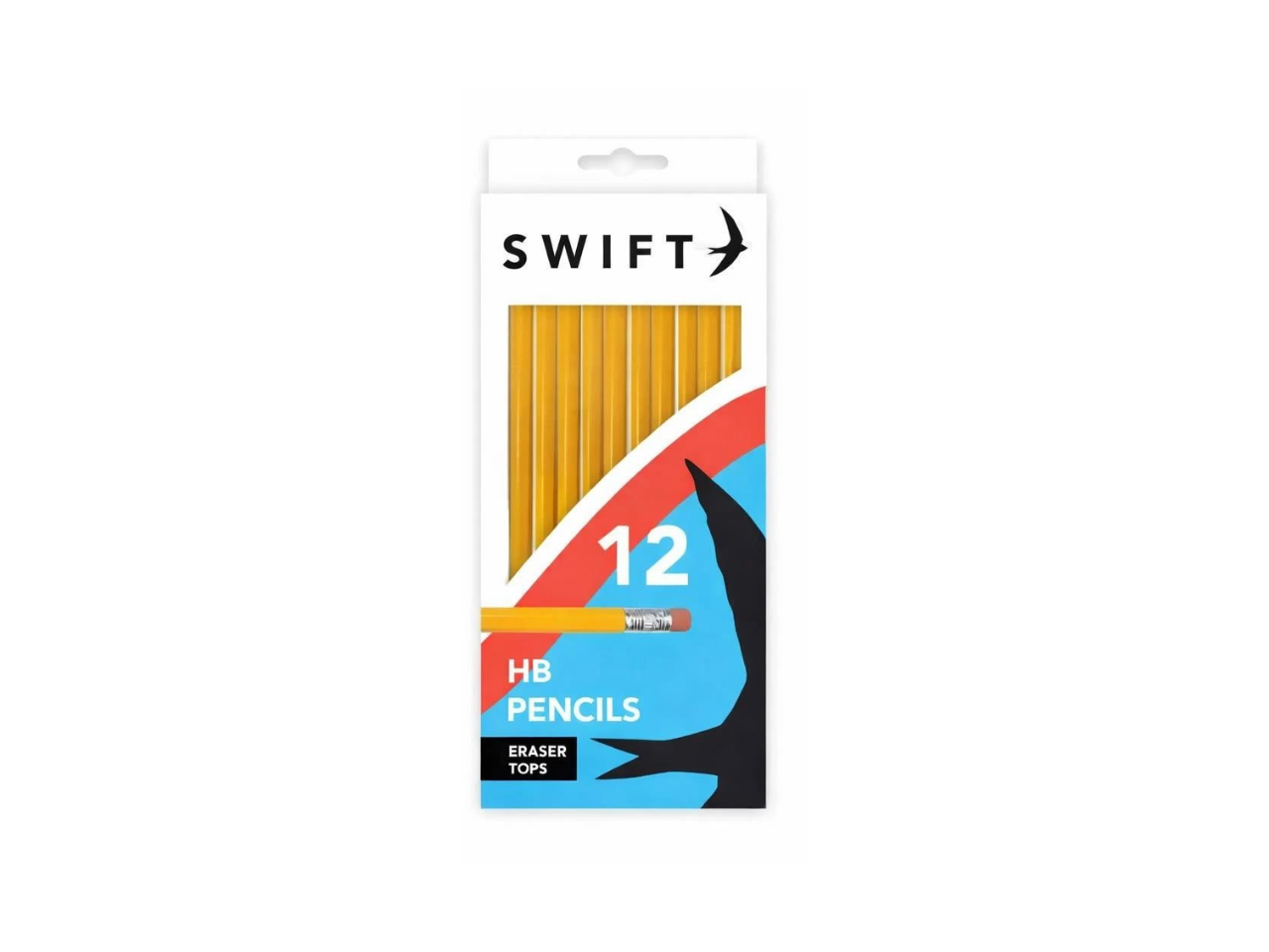 HB Pencil With Eraser Tops | 12Pcs