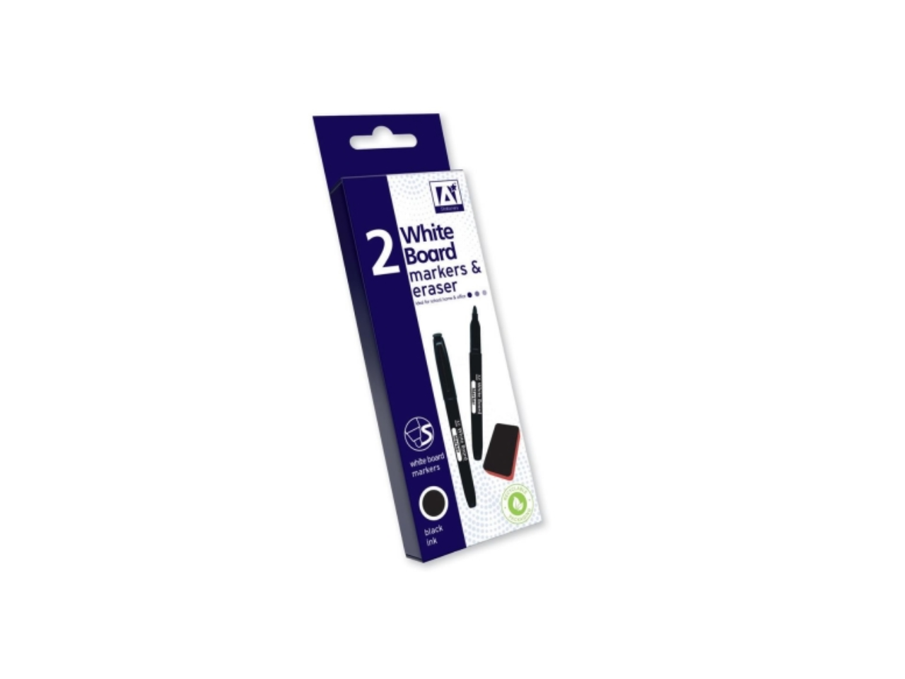 2 Whiteboard Markers & Eraser