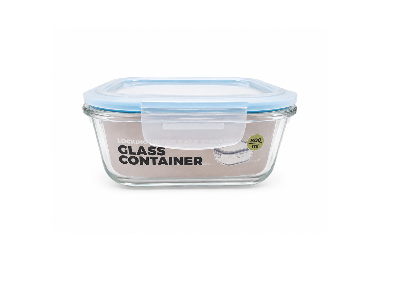 Medium Square Glass Food Container | 800ML