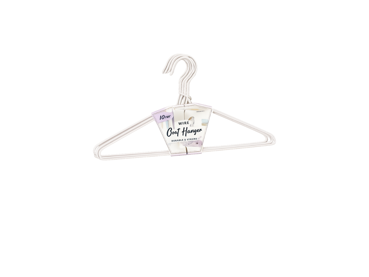 Grey Wire Hangers | Pack of 10