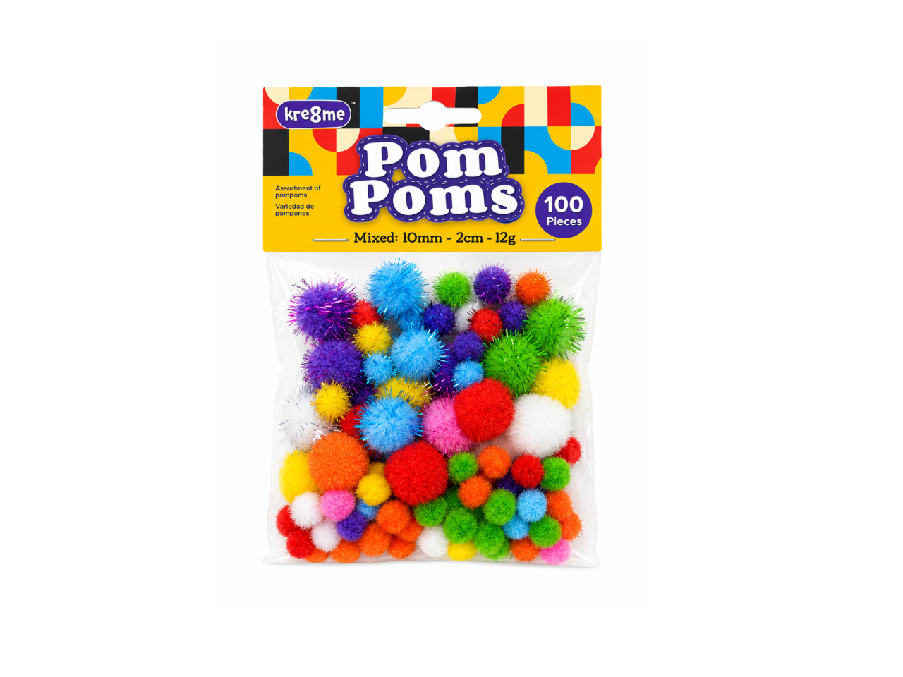 Mixed Pompoms 2CM | 100PCS