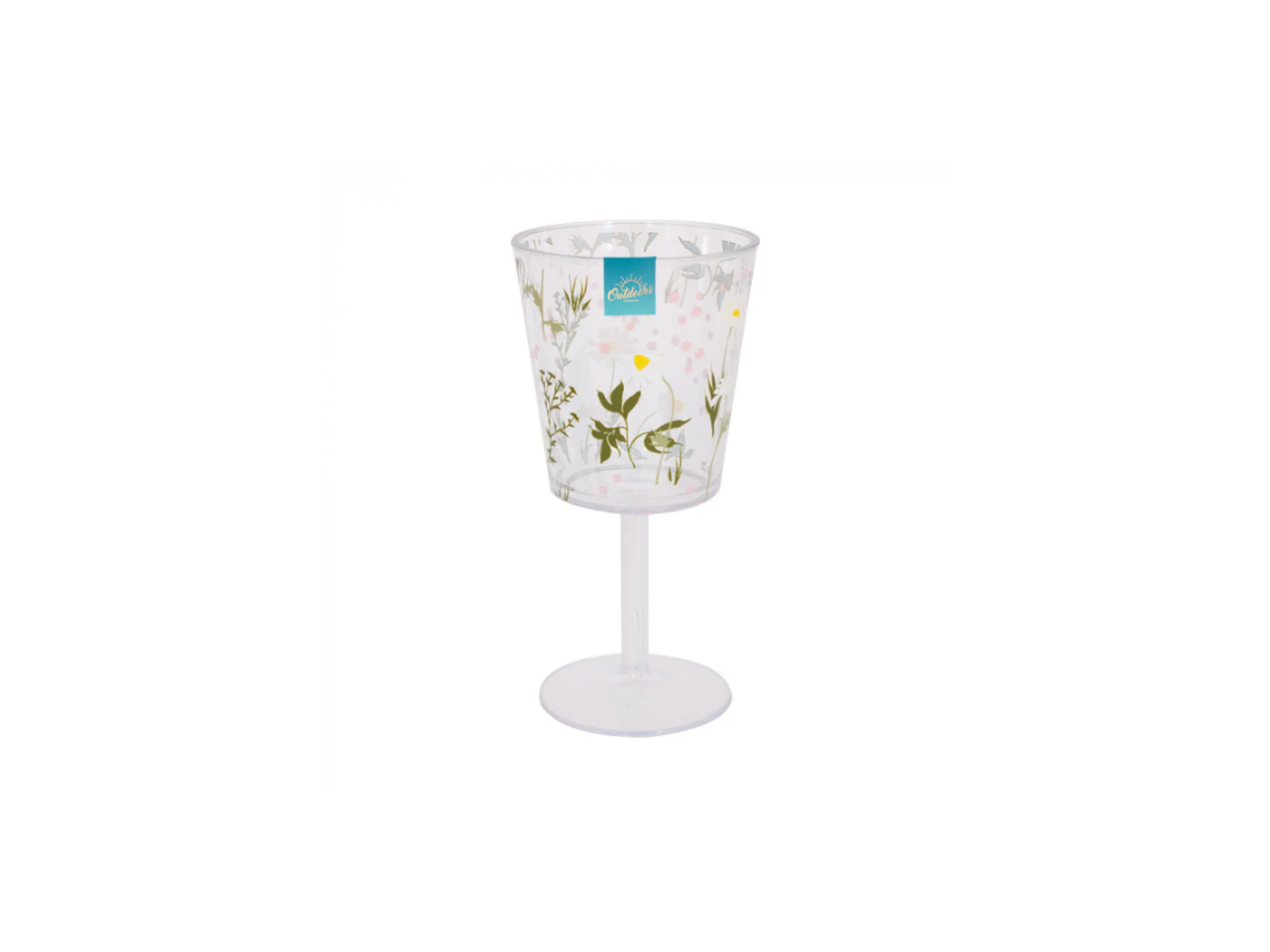 Wine Goblet With Daisy Print | 380ML