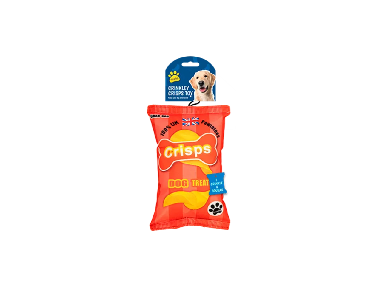 Crinkley Crisps Dog Toy