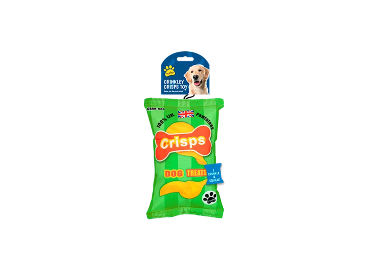 Crinkley Crisps Dog Toy