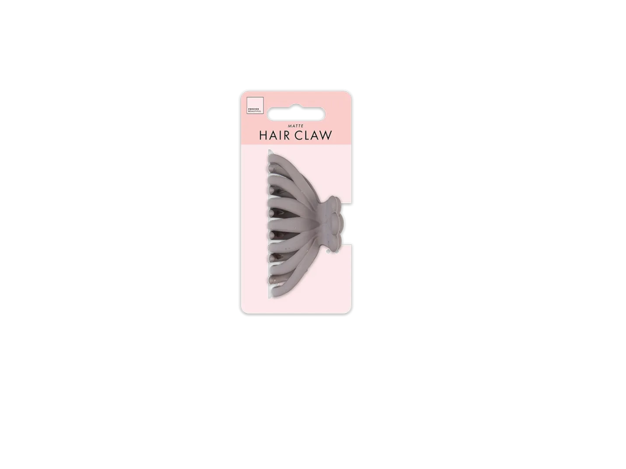 Rounded Matte Hair Claw Clip