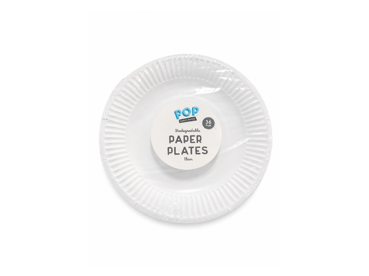 White Paper Plates 18CM | Pack of 36