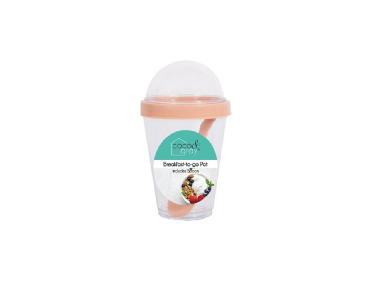 Breakfast To Go Pot With Spoon | 350ML