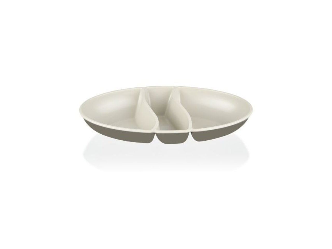 Rocco Double Colour Divided Snack Dish