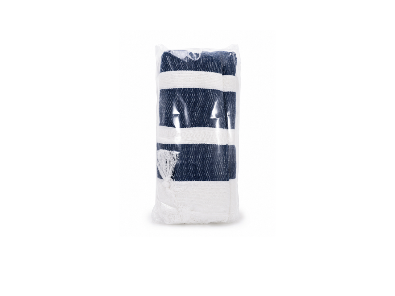 Striped Beach Towel With Tassels