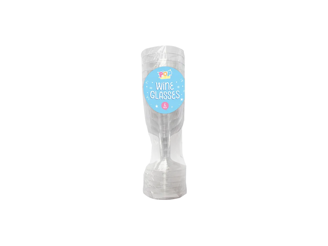 POP! Reusuable Plastic Wine Glasses | 6Pcs