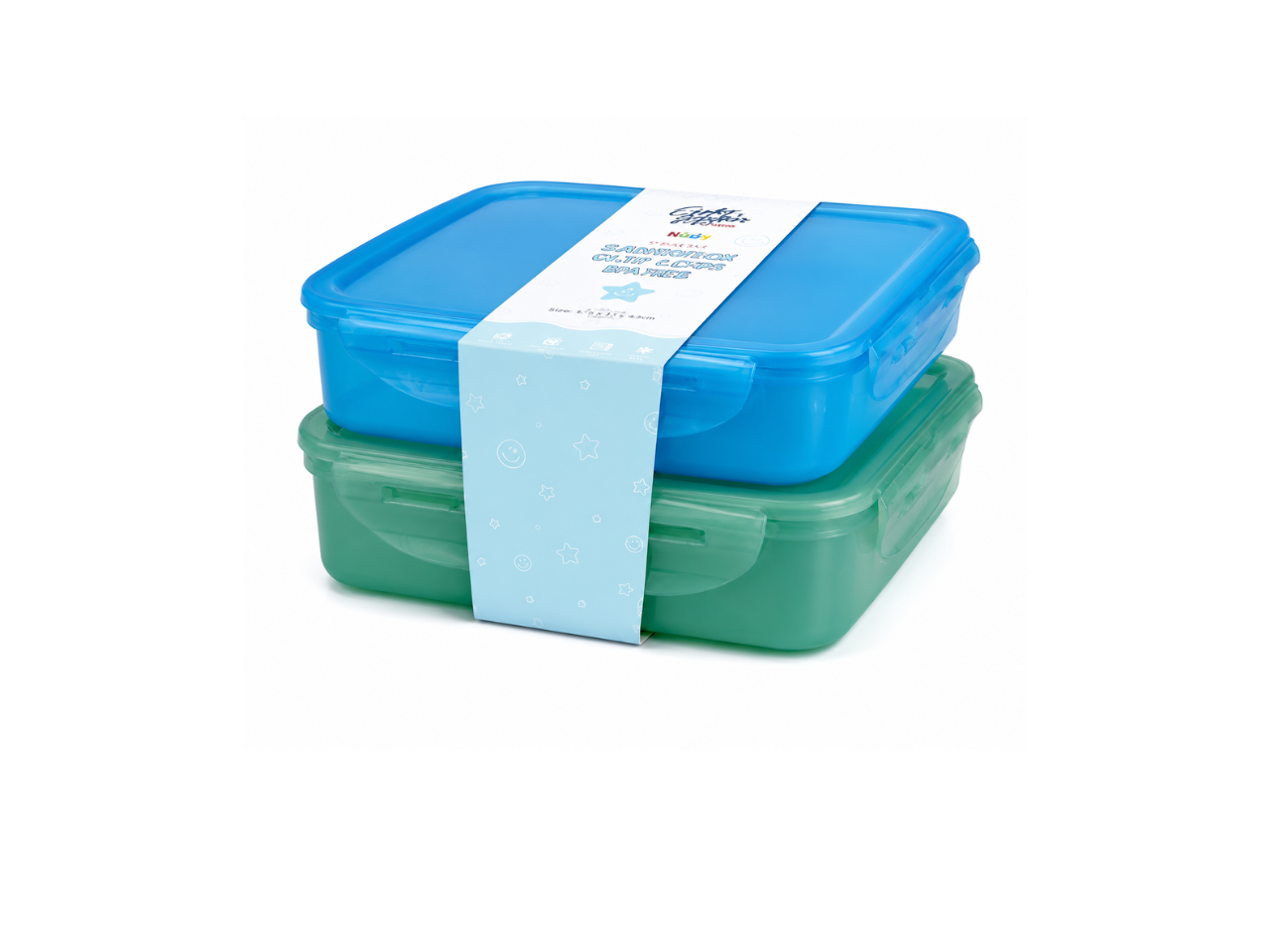 Sandwich Clip Lock Boxes | Pack of 2