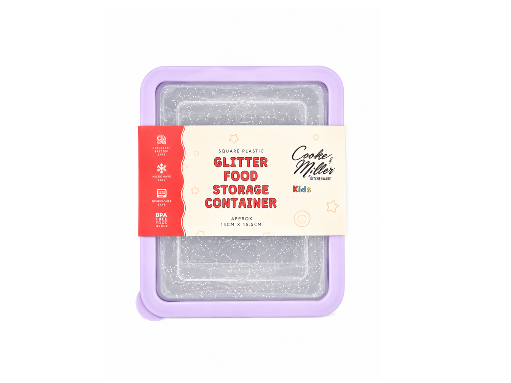 Glitter Food Storage Container | 13X15.5CM