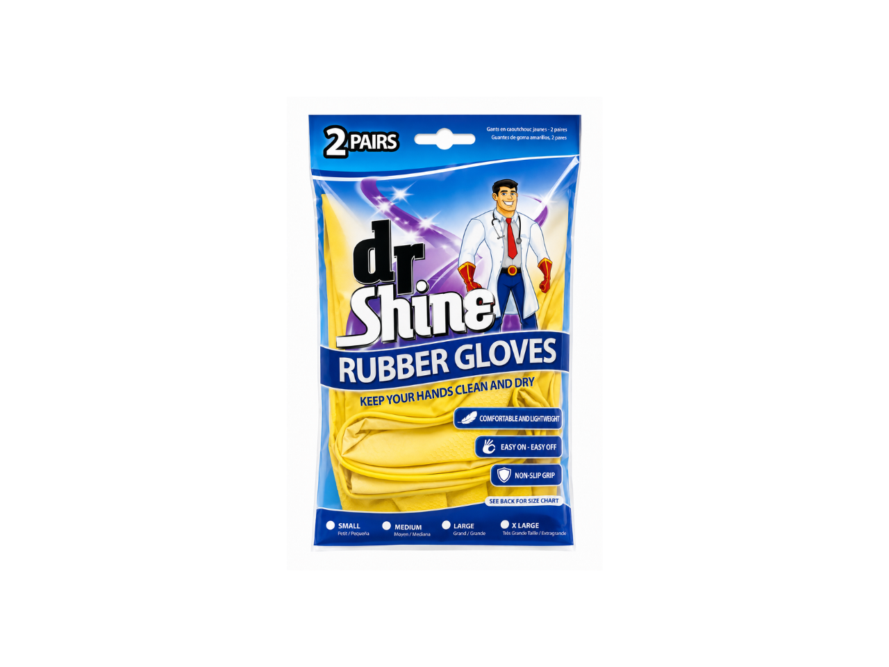 Dr Shine Rubber Gloves | 2 Pairs