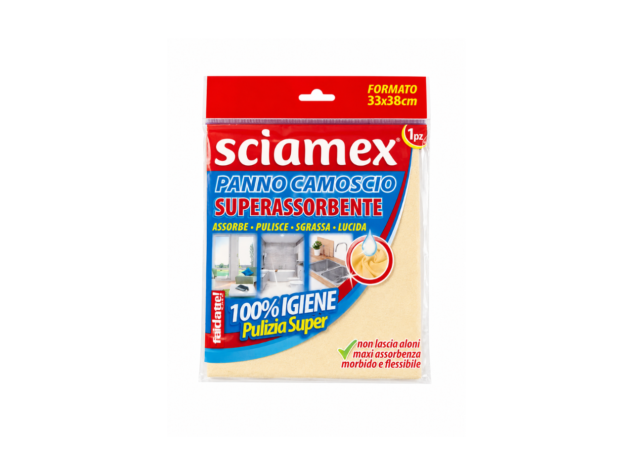 Sciamex Super Absorbent Suede Chamois Cloth | 1 Pc