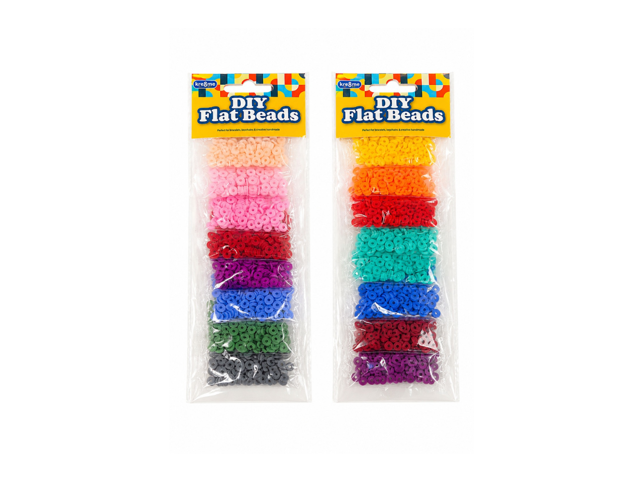Assorted Flat Beads With Elastic Cord | DIY
