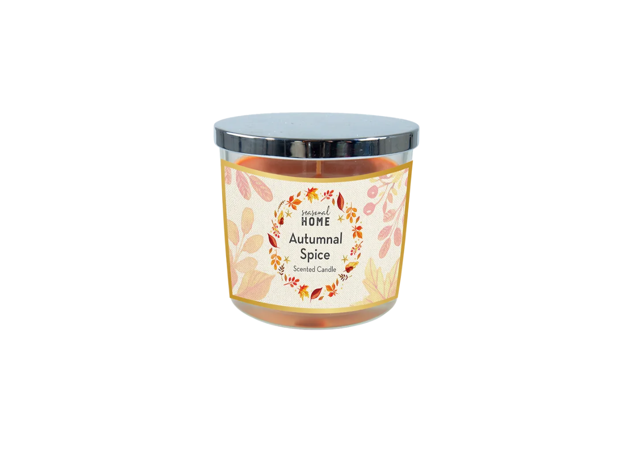 Autumnal Spiced Candle with Mirrored Lid