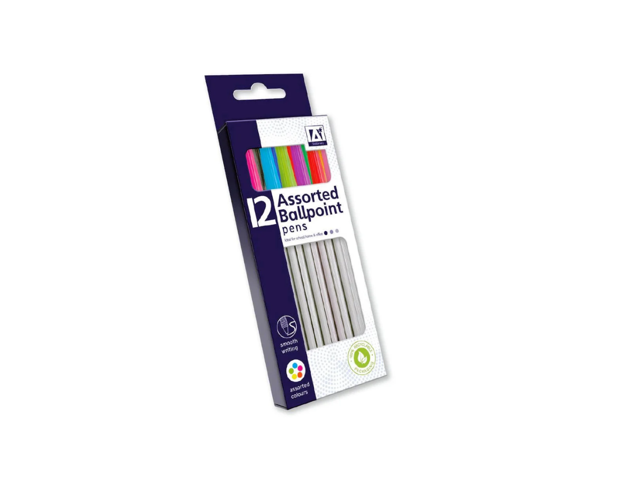 Assorted Ballpoint Pens | 12Pcs