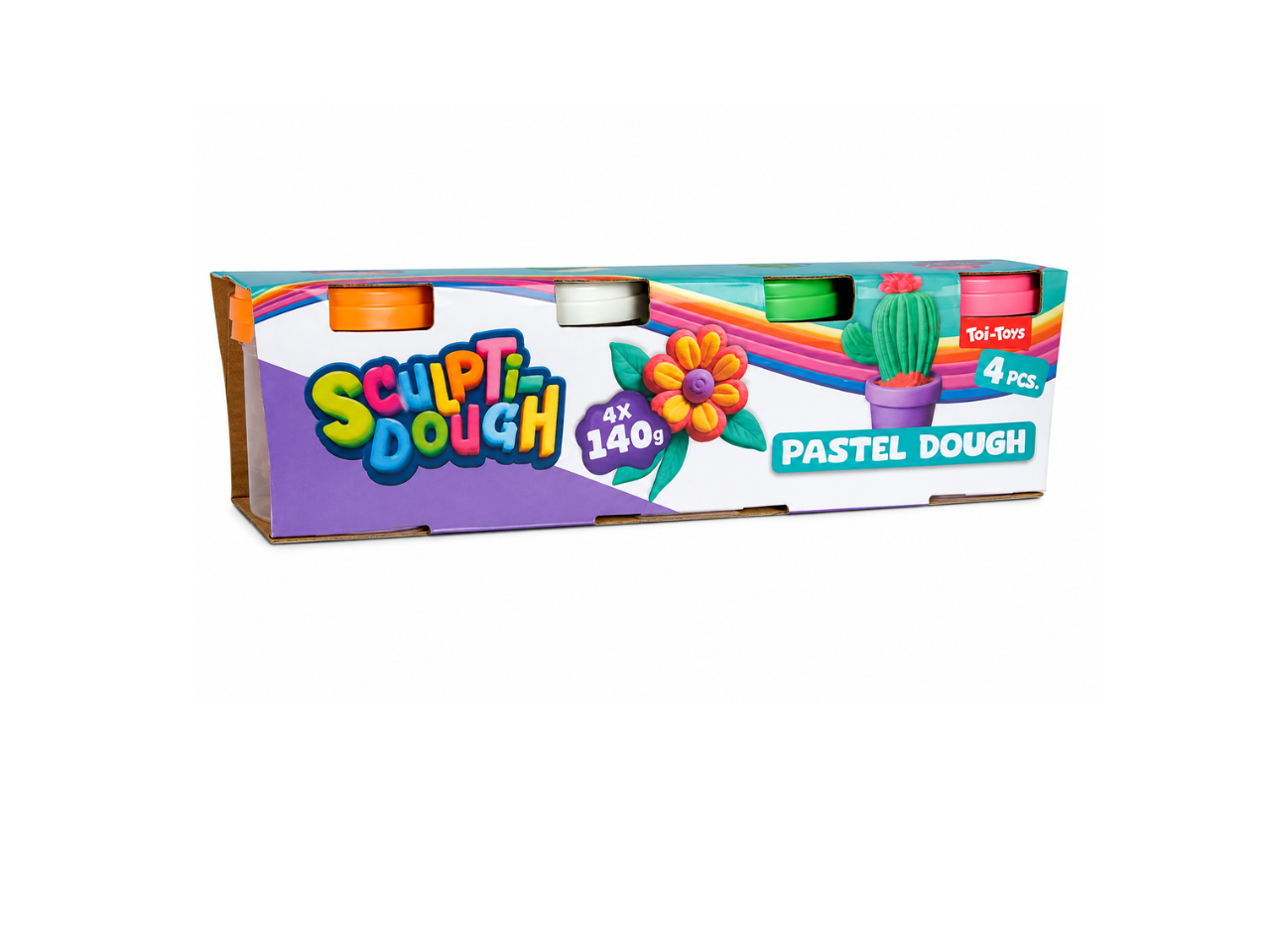 Sculpti-Dough Pastel | 4Pcs