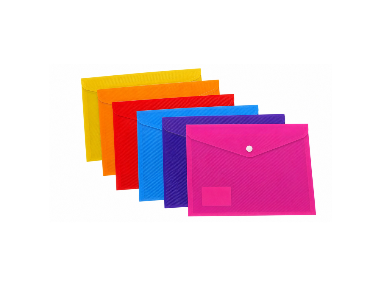 A5 Plastic Button Wallet