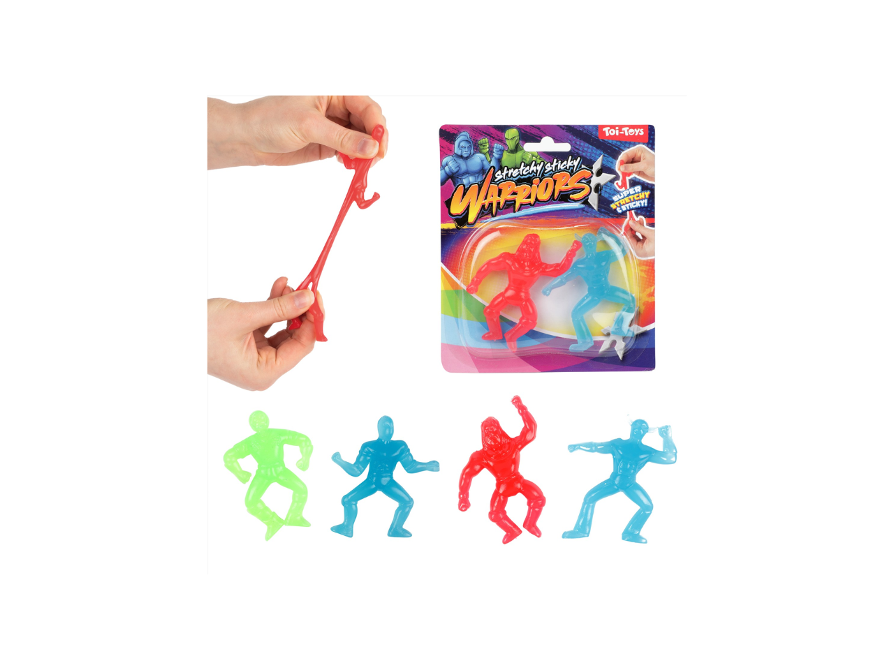 Toi-Toys | Stretchy Sticky Warriors | 2Pcs
