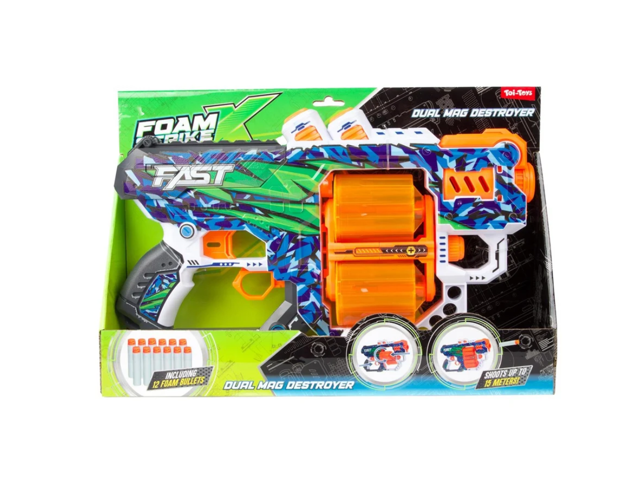 Toi-Toys | Foam Strike X Dual Mag Destroyer
