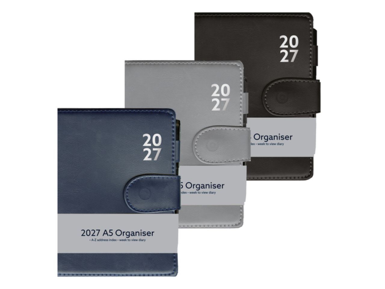 A5 Week To View Organiser With Pen  | 2027