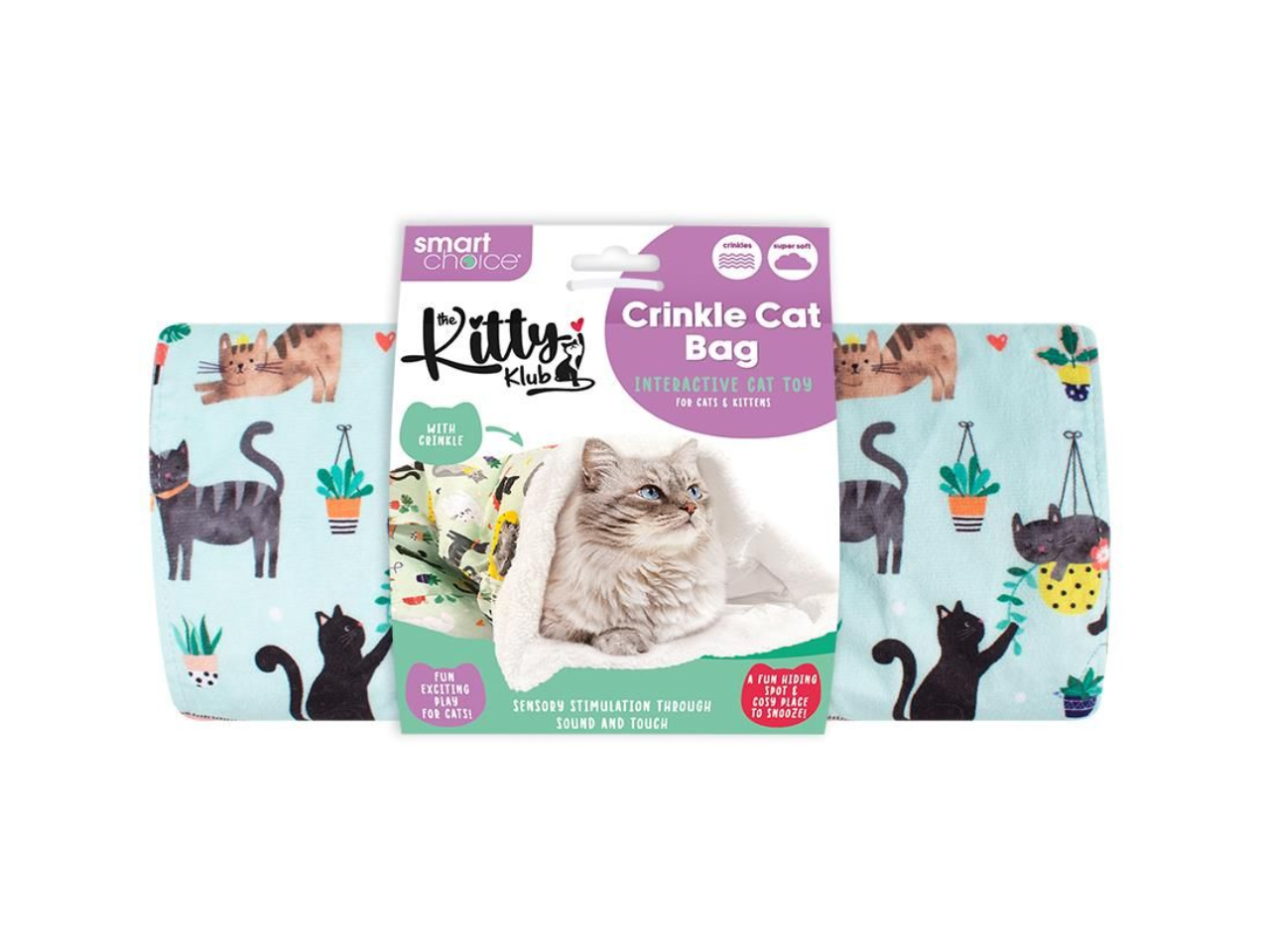 Crinkle Cat Bag Toy