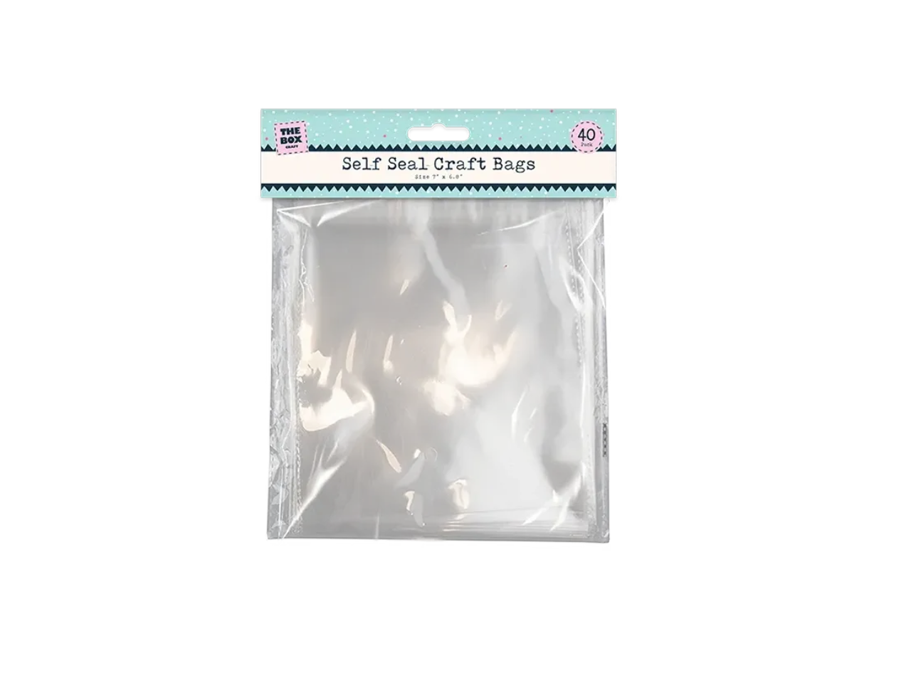 Self Seal Craft 6X6 Bags Pack of 40pcs
