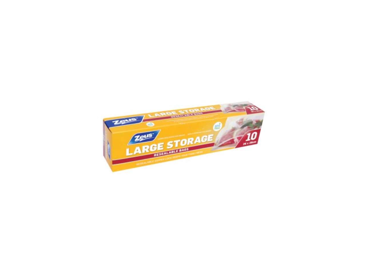 Large Storage Resealable Food Bags | 10Pcs