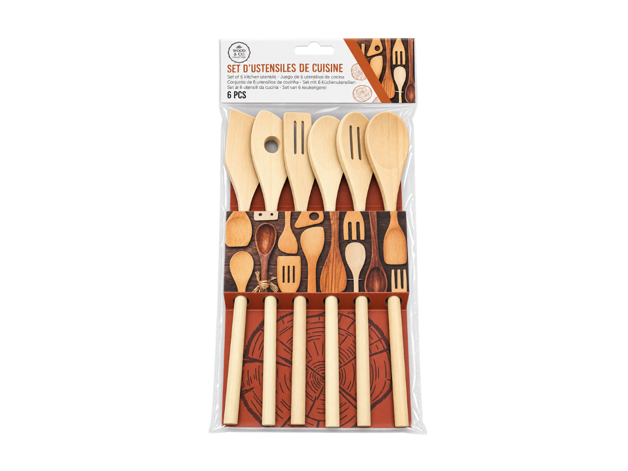Wooden Utensils Set | 6Pcs