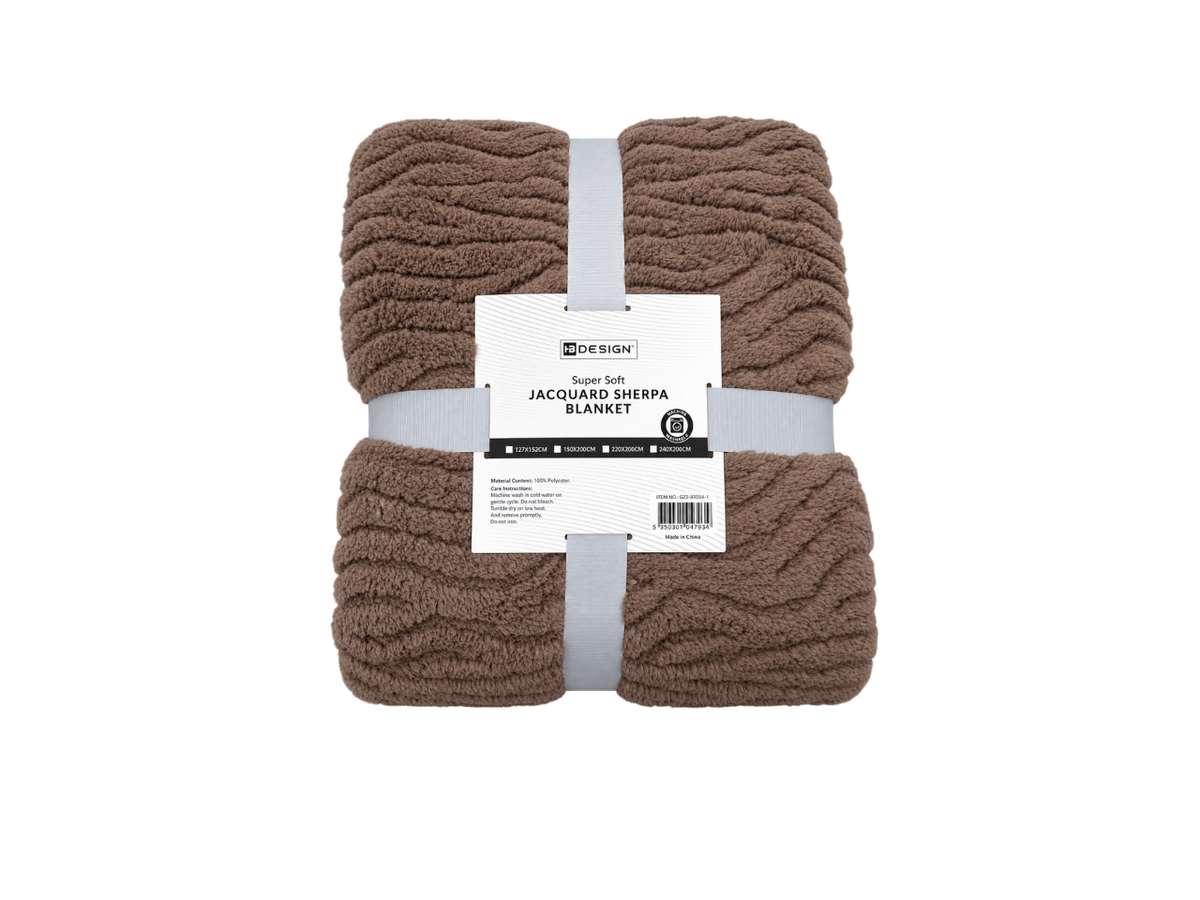 Jacquard Sherpa Blanket | 240X200CM