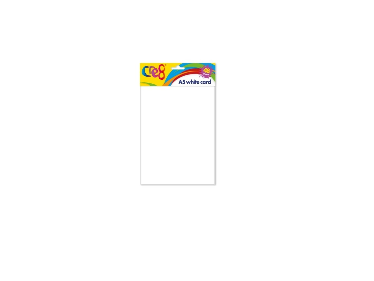 A5 White Card |  48 Sheets