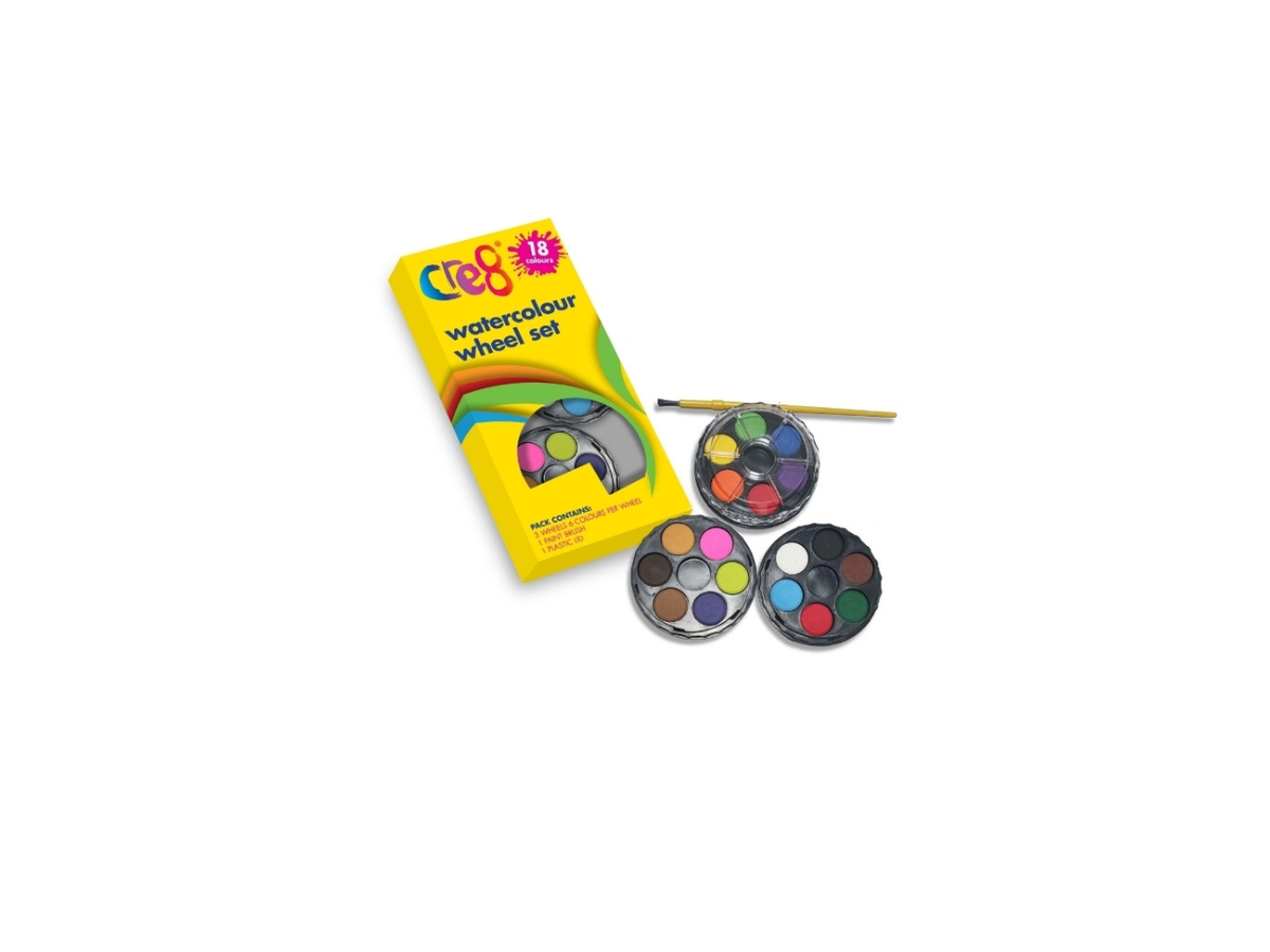 Watercolour Wheel Set | 18 Colours