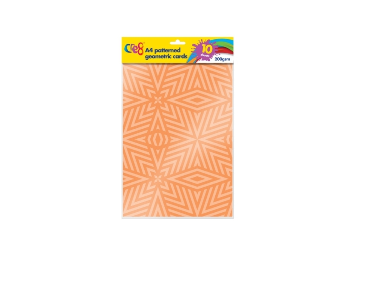 A4 Patterned Geometric Cards | 10 Sheets