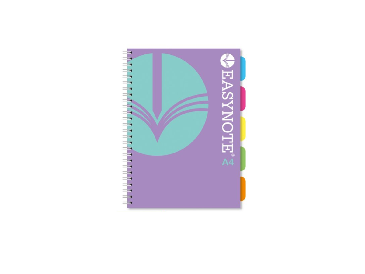 A4 Easynote Rulled Pages With Dividers|  200 Pages