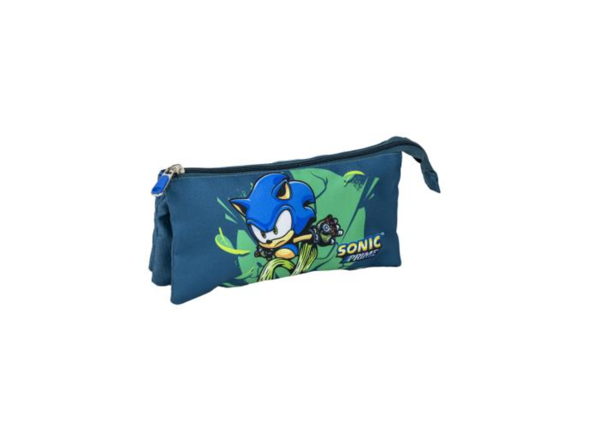 Sonic Prime Pencil Case | 3 Compartments