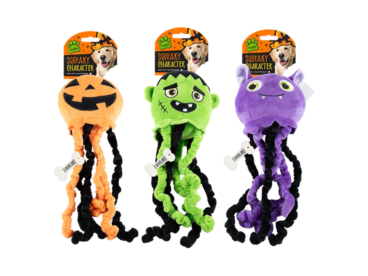 Halloween Long Leg Squeaky Character Dog Toy