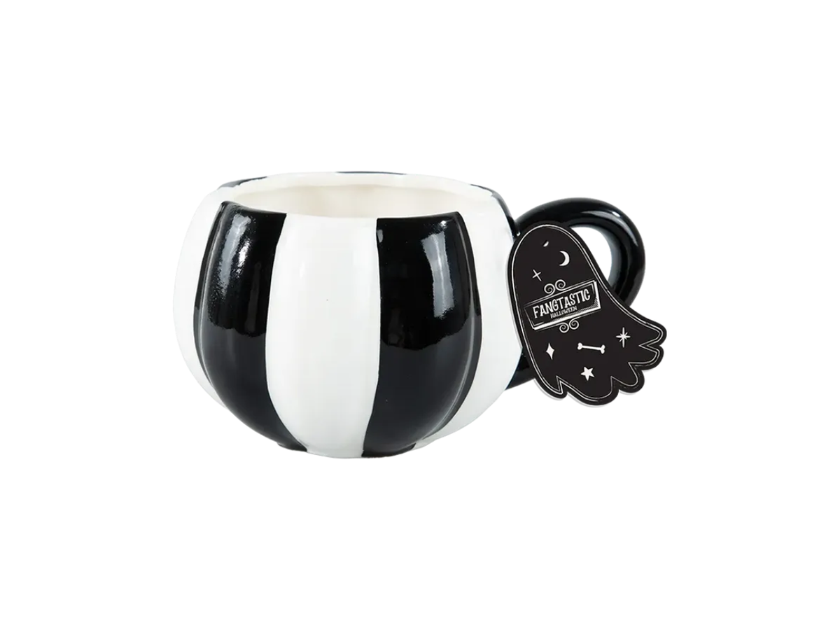 Striped Pumpkin Mug