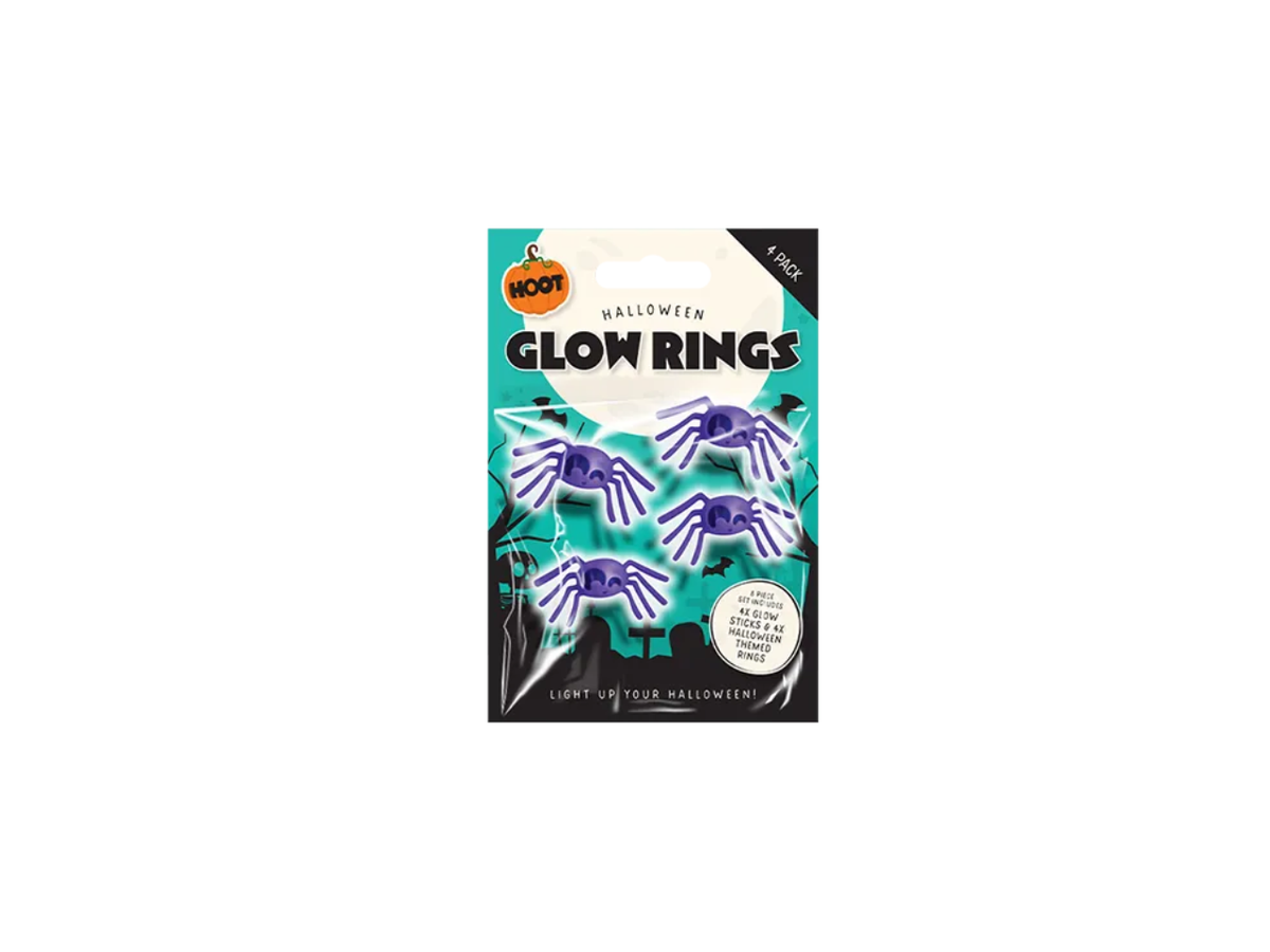 Halloween Glow Rings | 4Pcs
