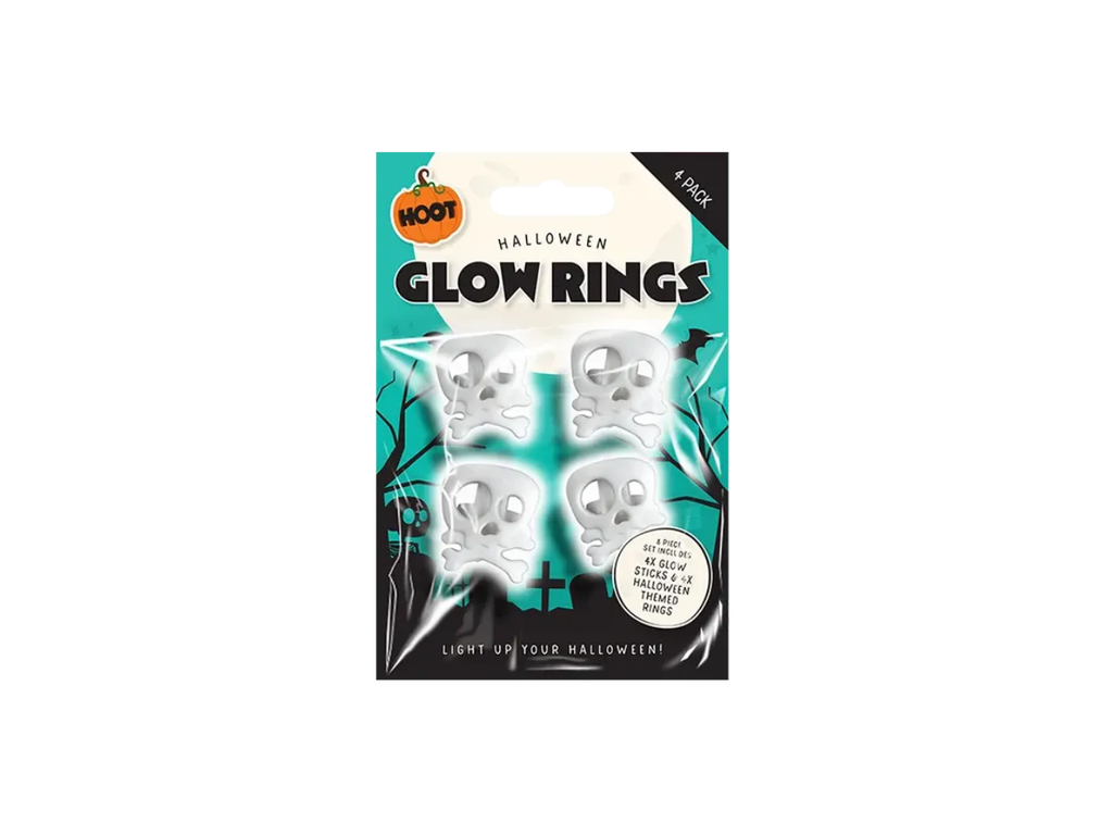 Halloween Glow Rings | 4Pcs