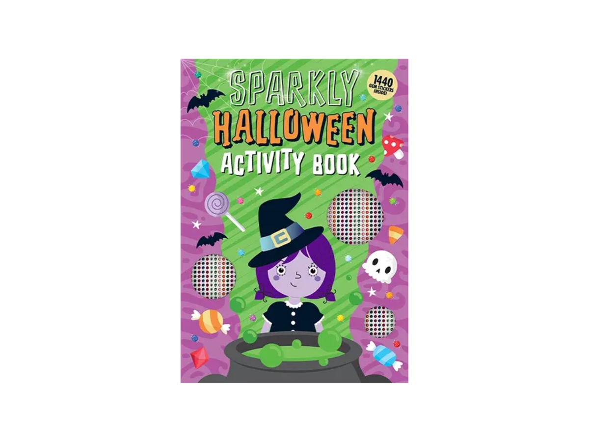 Halloween Childrens Gem Sticker and Colouring Book