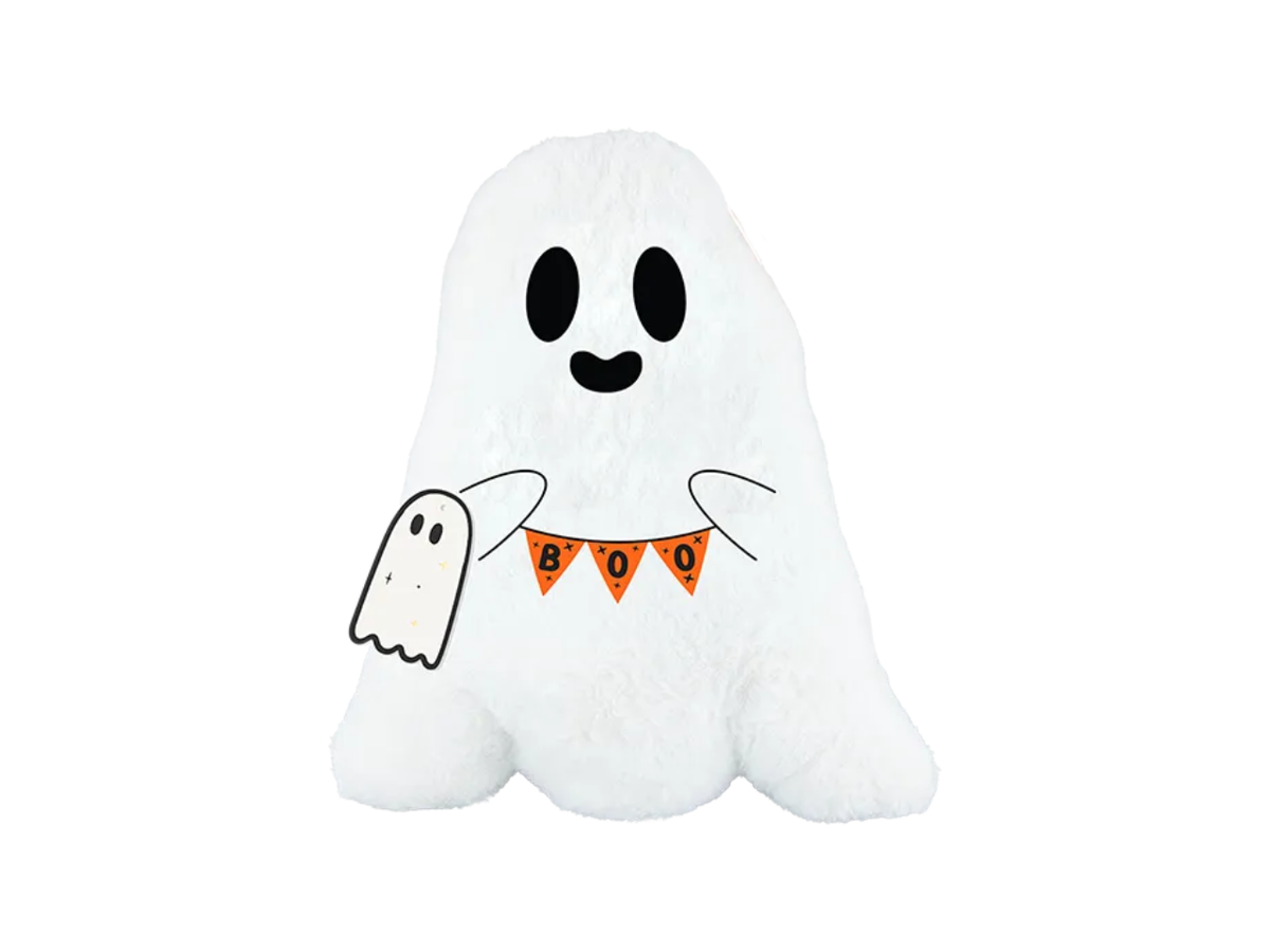Halloween Ghost Cushion With Embroidered Detail | 43cm