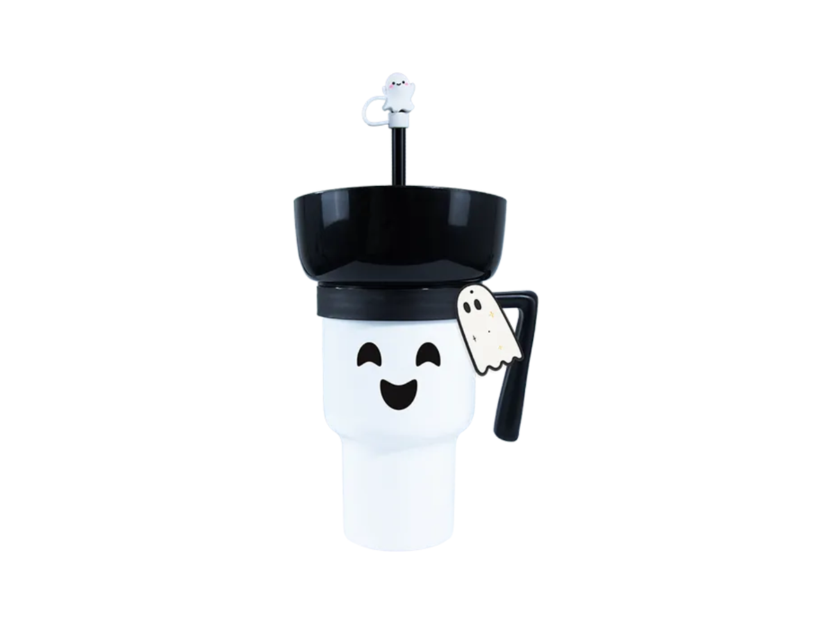 Halloween Spooky Snack Tumbler With Straw Topper | 850ML