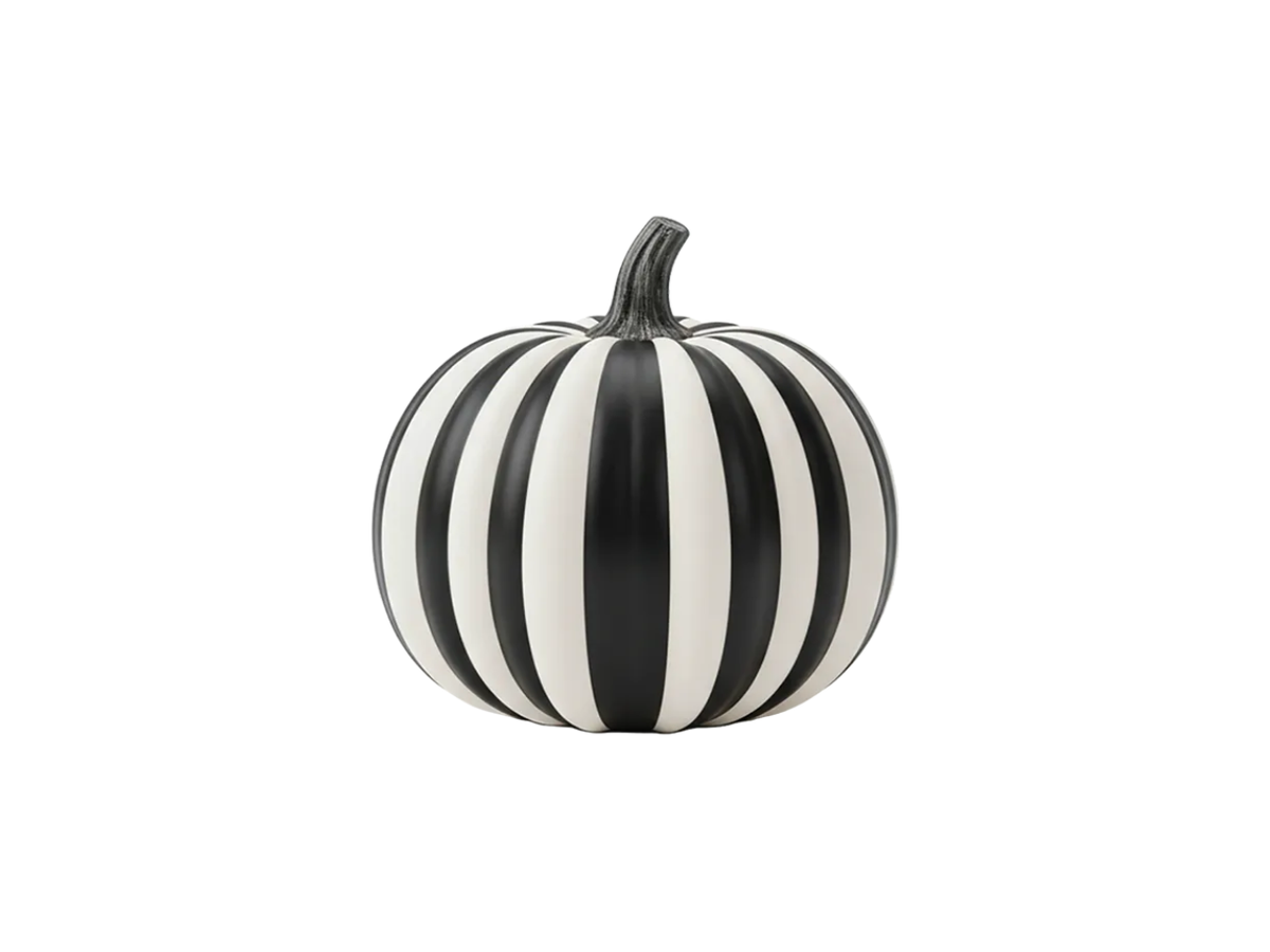 Halloween Striped Pumpkin