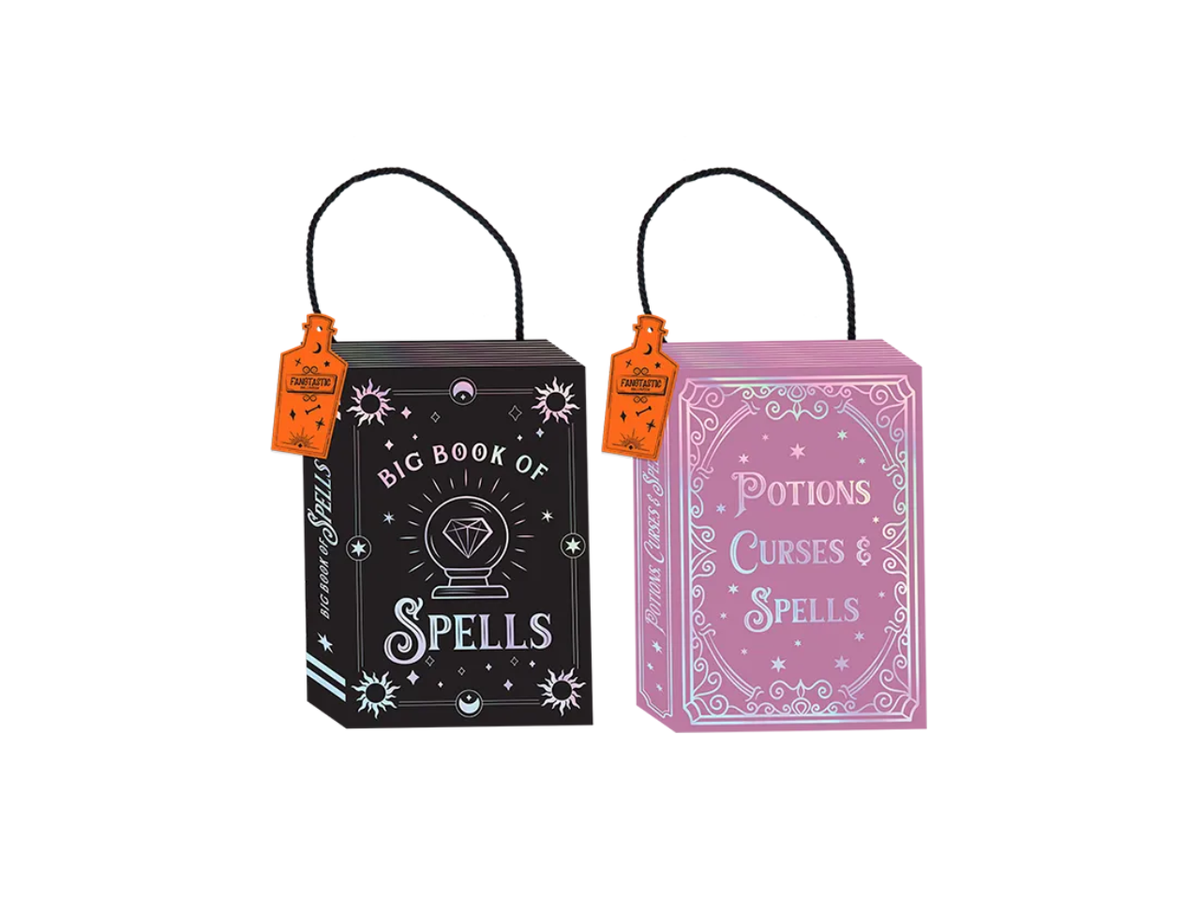 Halloween Spell Book Hanging Plaque