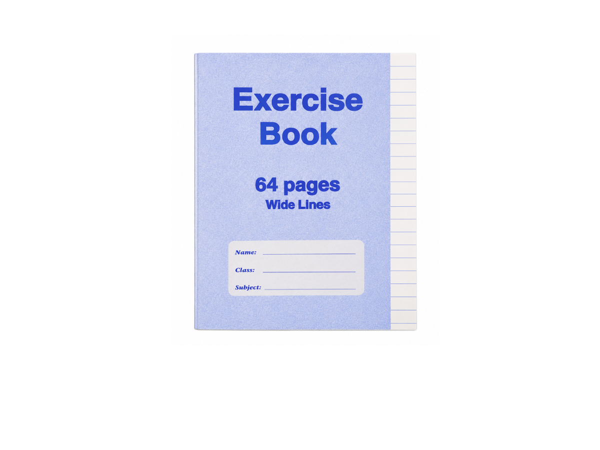 Exercise Books Wide Lines 64 Pages | Pack of 4