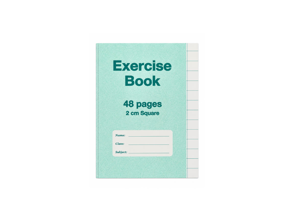 A5 Exercise Book 48 Pages Square 2CM | Pack of 4