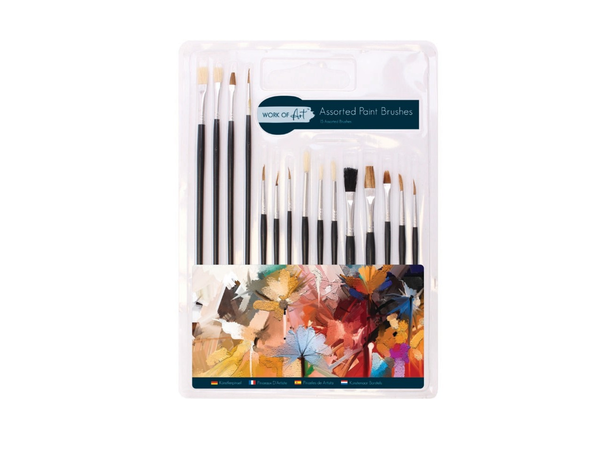 Assorted Paint Brushes | Set  of 15