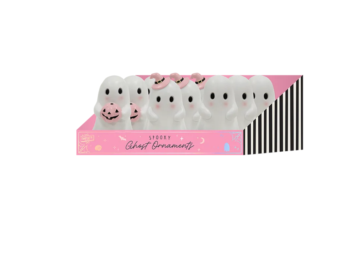 Pink Halloween  Ghost Ornament